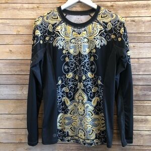 Athleta Tee Women’s Size Small Runaway Paisley Long Sleeve Activewear Running
